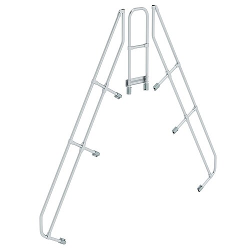 Zweiter Handlauf für Überstieg 60° 10 Stufen