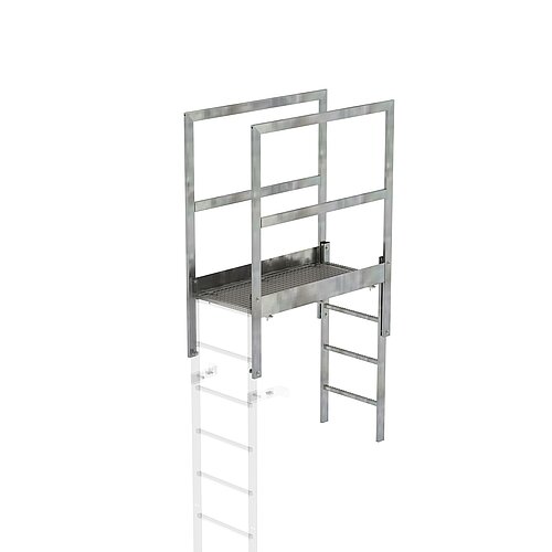 Attika-Überstieg Stahl verzinkt Sonderlänge 1280 mm lichte Länge 63184 Attika-Überstieg Stahl verzinkt Sonderlänge 1280 mm lichte Länge