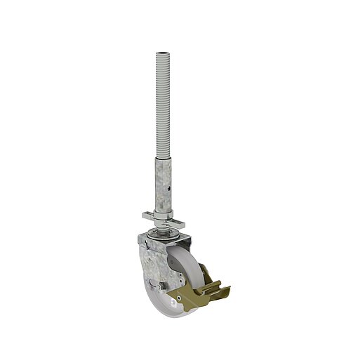 Lenkrolle mit Spindel höhenverstellbar ø 200 mm 27917 Lenkrolle mit Spindel höhenverstellbar ø 200 mm