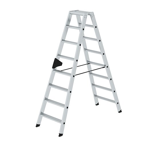 Stufen-Stehleiter beidseitig begehbar 2x8 Stufen 40216 Stufen-Stehleiter beidseitig begehbar 2x8 Stufen