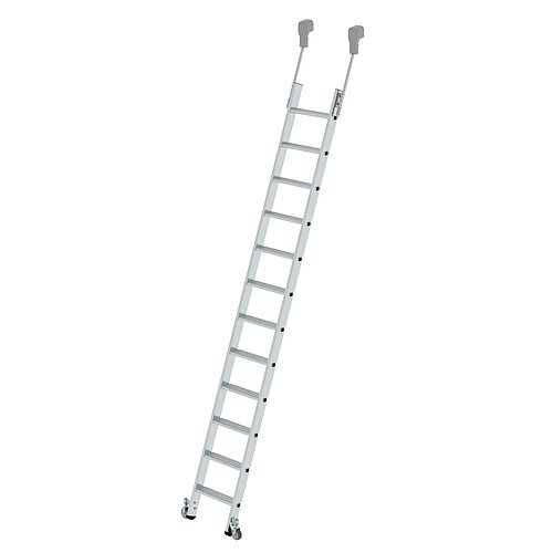 Stufen-Regalleiter fahrbar 12 Stufen 41412 Stufen-Regalleiter fahrbar 12 Stufen