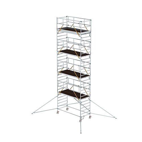 Rollgerüst SG 1,35 x 3,0 m mit Ausleger & Doppel-Plattform Plattformhöhe 8,39 m