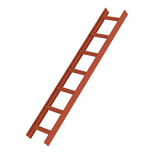 Dachleiter Rot 7 Sprossen
