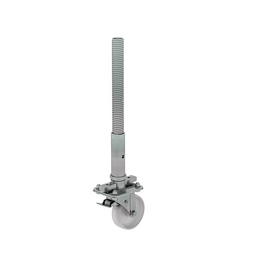 Lenkrolle mit Spindel höhenverstellbar ø 125 mm 27973 Lenkrolle mit Spindel höhenverstellbar ø 125 mm