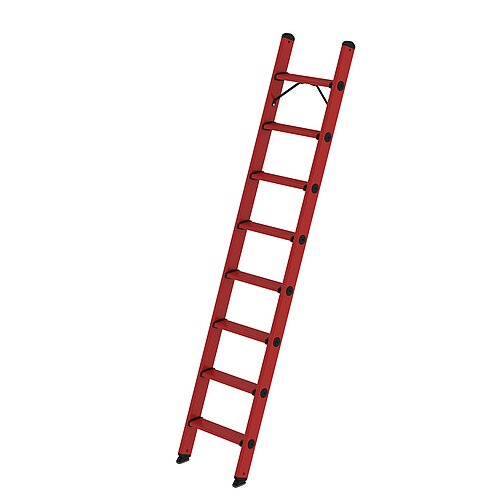 Stufen-Anlegeleiter GFK ohne Traverse 8 Stufen 36358 Stufen-Anlegeleiter GFK ohne Traverse 8 Stufen
