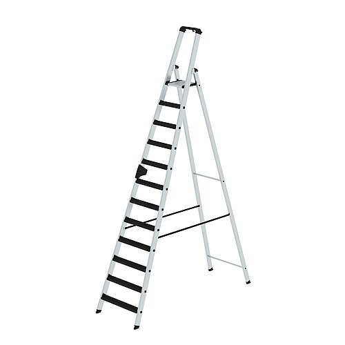 Stufen-Stehleiter einseitig begehbar mit clip-step relax 14 Stufen 42114 Stufen-Stehleiter einseitig begehbar mit clip-step relax 14 Stufen