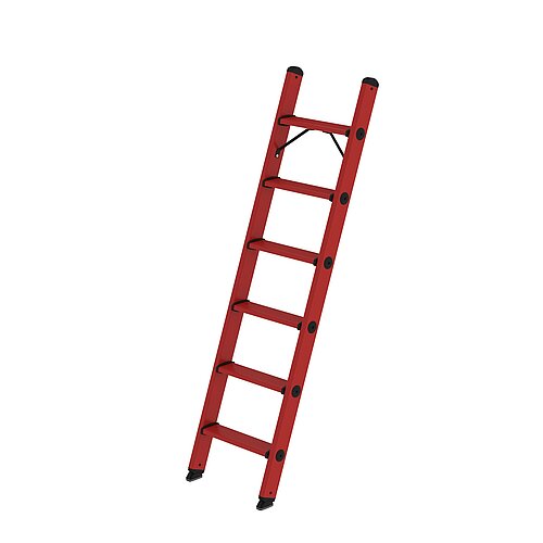 Stufen-Anlegeleiter GFK ohne Traverse 6 Stufen 36356 Stufen-Anlegeleiter GFK ohne Traverse 6 Stufen