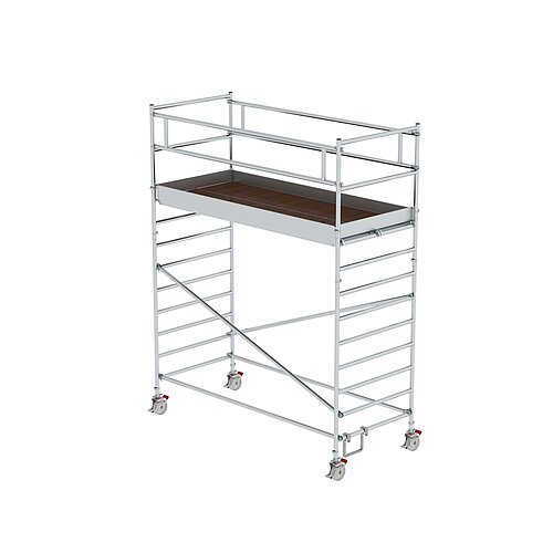 Rollgerüst 1,35 x 3,0 m mit Doppel-Plattform Plattformhöhe 3 m