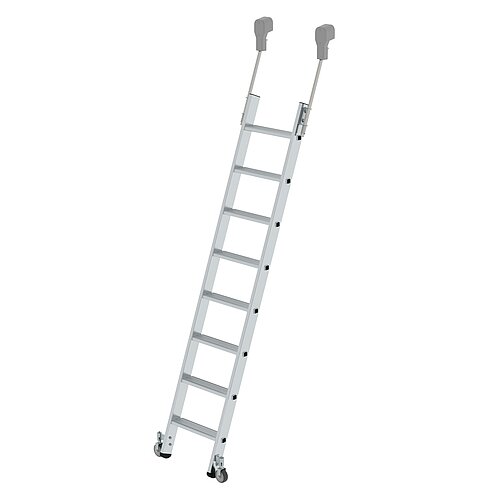 Stufen-Regalleiter fahrbar 8 Stufen 41408 Stufen-Regalleiter fahrbar 8 Stufen
