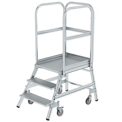 Podesttreppe einseitig begehbar 3 Stufen 50103 Podesttreppe einseitig begehbar 3 Stufen
