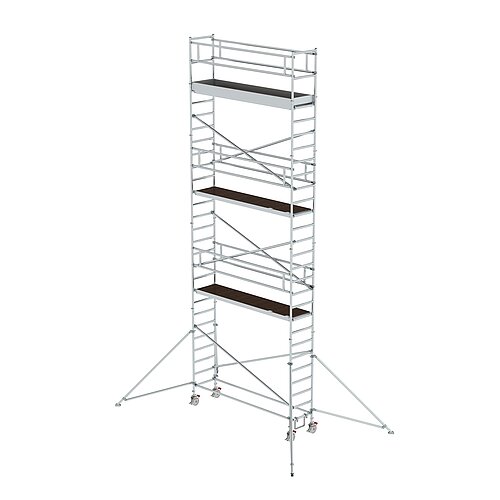 Rollgerüst 0,75 x 3,0 m mit Ausleger Plattformhöhe 7,35 m