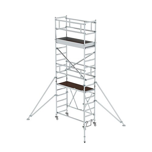 Klappgerüst 0,75 x 1,80 m mit Ausleger Plattformhöhe 3,80 m 115139 Klappgerüst 0,75 x 1,80 m mit Ausleger Plattformhöhe 3,80 m