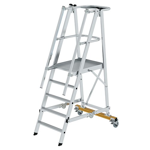 Plattformleiter klappbar und fahrbar 5 Stufen 52305 Plattformleiter klappbar und fahrbar 5 Stufen