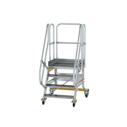 Plattformtreppe fahrbar 60° Stufenbreite 800 mm 4 Stufen 600724 Plattformtreppe fahrbar 60° Stufenbreite 800 mm 4 Stufen