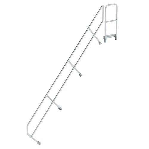 Zweiter Handlauf für Treppe mit Plattform 45° 14 Stufen 600514 Zweiter Handlauf für Treppe mit Plattform 45° 14 Stufen