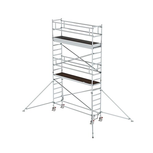 Rollgerüst 0,75 x 3,0 m mit Ausleger Plattformhöhe 4,35 m 156446 Rollgerüst 0,75 x 3,0 m mit Ausleger Plattformhöhe 4,35 m