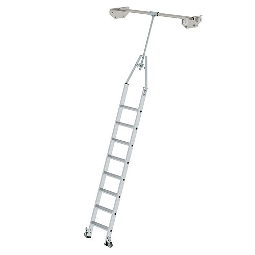 Stufen Regalleiter drehbar für Doppelregal 8 Stufen 44508 Stufen Regalleiter drehbar für Doppelregal 8 Stufen
