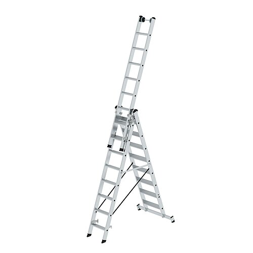 Stufen-Mehrzweckleiter 3-teilig mit nivello®-Traverse 3x8 Stufen 33324 Stufen-Mehrzweckleiter 3-teilig mit nivello®-Traverse 3x8 Stufen
