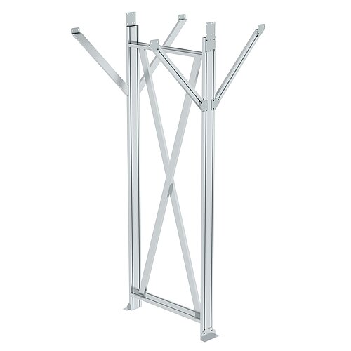 Stützteil für Baukastensystem Laufsteganlage Plattformhöhe 1250-2499 mm