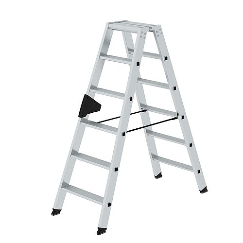 Stufen-Stehleiter beidseitig begehbar 2x6 Stufen 40212 Stufen-Stehleiter beidseitig begehbar 2x6 Stufen