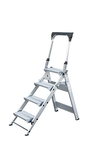 Klapptreppe mit Haltebügel 4 Stufen 53104 Klapptreppe mit Haltebügel 4 Stufen
