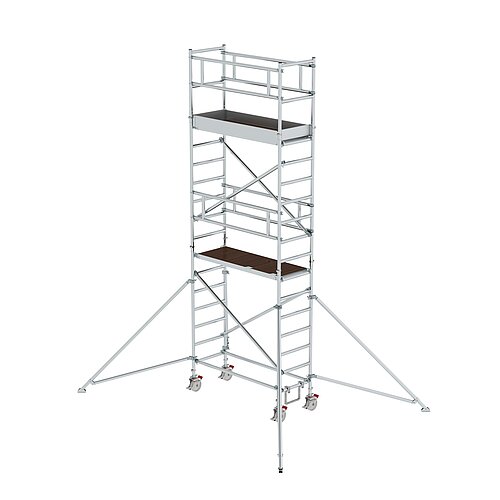 Rollgerüst 0,75 x 1,80 m mit Ausleger Plattformhöhe 4,35 m 154446 Rollgerüst 0,75 x 1,80 m mit Ausleger Plattformhöhe 4,35 m