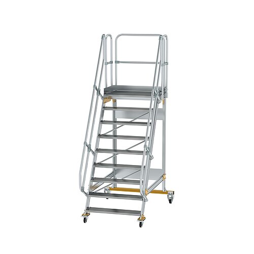 Plattformtreppe fahrbar 60° Stufenbreite 1000 mm 9 Stufen