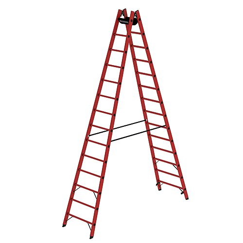 Sprossen-Stehleiter GFK 2x14 Sprossen 36414 Sprossen-Stehleiter GFK 2x14 Sprossen