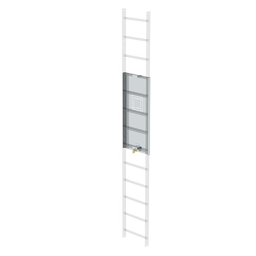 Zugangssperre abschließbar Alu-blank, Höhe 1190 mm 63499 Zugangssperre abschließbar Alu-blank, Höhe 1190 mm