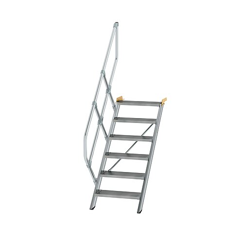 Treppe 45° Stufenbreite 600 mm 6 Stufen Aluminium geriffelt 600246 Treppe 45° Stufenbreite 600 mm 6 Stufen Aluminium geriffelt