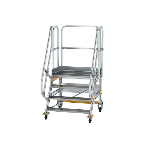 Plattformtreppe fahrbar 60° Stufenbreite 1000 mm 4 Stufen