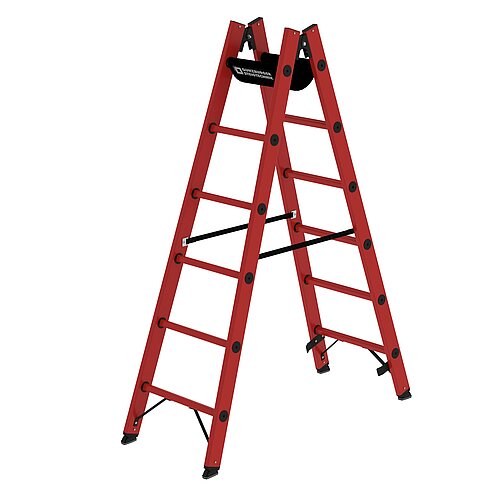 Sprossen-Stehleiter GFK 2x6 Sprossen 36406 Sprossen-Stehleiter GFK 2x6 Sprossen