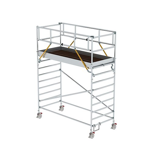 Rollgerüst SG 1,35 x 3,0 m mit Doppel-Plattform Plattformhöhe 3,07 m