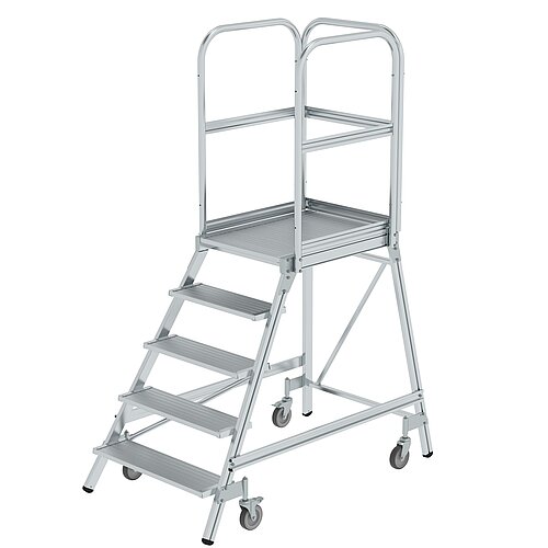 Podesttreppe einseitig begehbar 5 Stufen 50105 Podesttreppe einseitig begehbar 5 Stufen