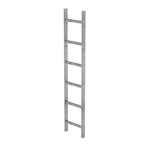 Schachtleiter Stahl feuerverzinkt 300mm Lichte Weite 6 Sprossen 60006 Schachtleiter Stahl feuerverzinkt 300mm Lichte Weite 6 Sprossen
