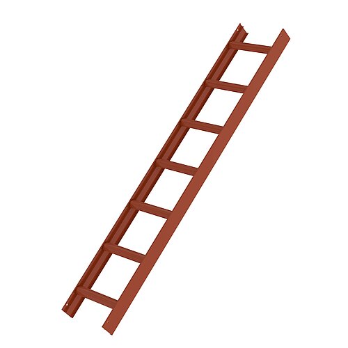 Dachleiter Rotbraun 7 Sprossen 11205 Dachleiter Rotbraun 7 Sprossen