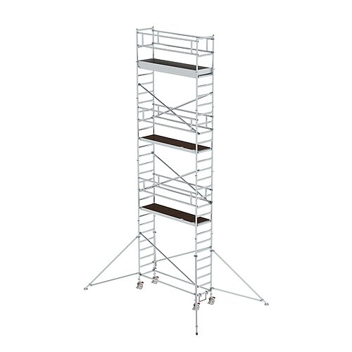 Rollgerüst 0,75 x 2,45 m mit Ausleger Plattformhöhe 7,35 m 155746 Rollgerüst 0,75 x 2,45 m mit Ausleger Plattformhöhe 7,35 m