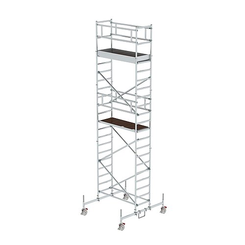 Rollgerüst 0,75 x 1,80 m mit Fahrbalken Plattformhöhe 5,45 m 154545 Rollgerüst 0,75 x 1,80 m mit Fahrbalken Plattformhöhe 5,45 m