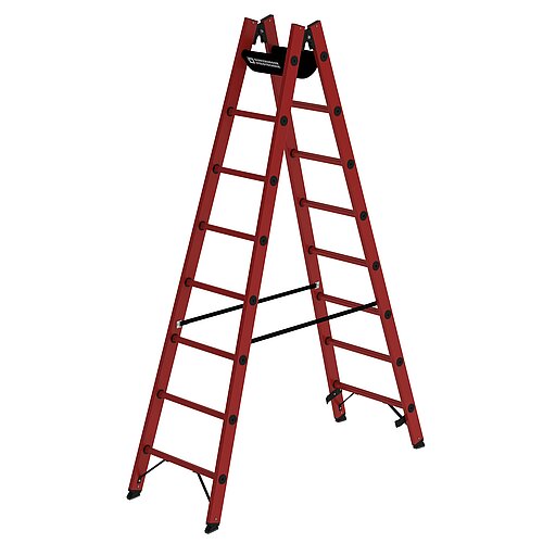 Sprossen-Stehleiter GFK 2x8 Sprossen 36408 Sprossen-Stehleiter GFK 2x8 Sprossen