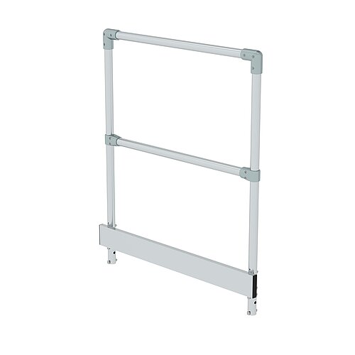 Geländer stirnseitig für Arbeitspodest fahrbar stirnseitig 1000 mm 50029 Geländer stirnseitig für Arbeitspodest fahrbar stirnseitig 1000 mm