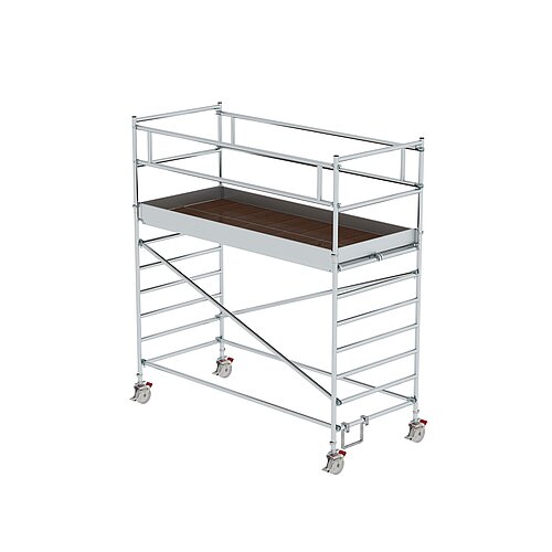 Rollgerüst 1,35 x 3,0 m mit Doppel-Plattform Plattformhöhe 2,35 m