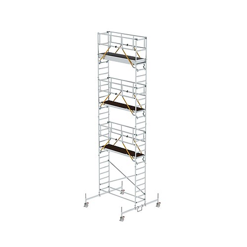 Rollgerüst SG 0,75 x 2,45 m mit Fahrbalken Plattformhöhe 7,74 m
