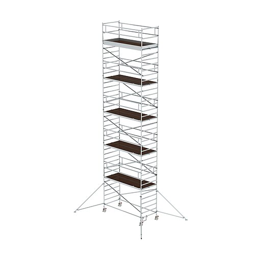 Rollgerüst 1,35 x 3,0 m mit Ausleger & Doppel-Plattform Plattformhöhe 10,35 m