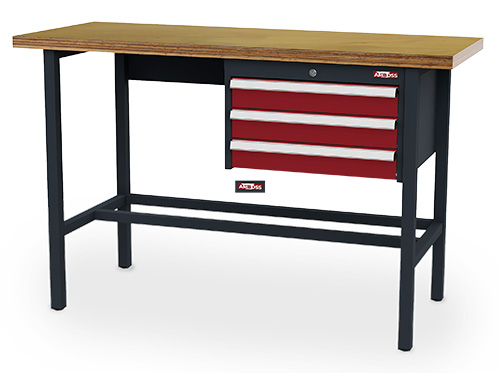 AMBOSS Arbeitstisch, BxTxH 1500x600x960 mm, 3 Schubladen
