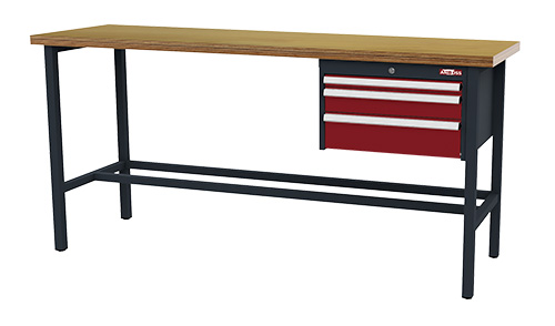 AMBOSS Arbeitstisch, BxTxH 2000x600x960 mm, 3 Schubladen