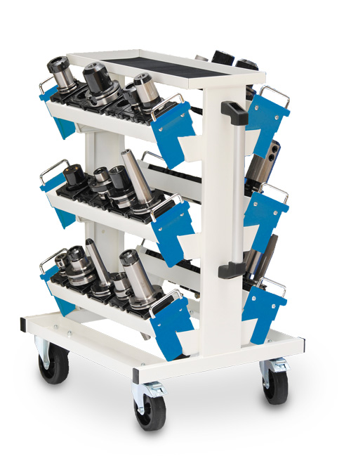 CNC-Transportwagen, 6 x Werkzeugaufnahmeträger 600 (WAT)