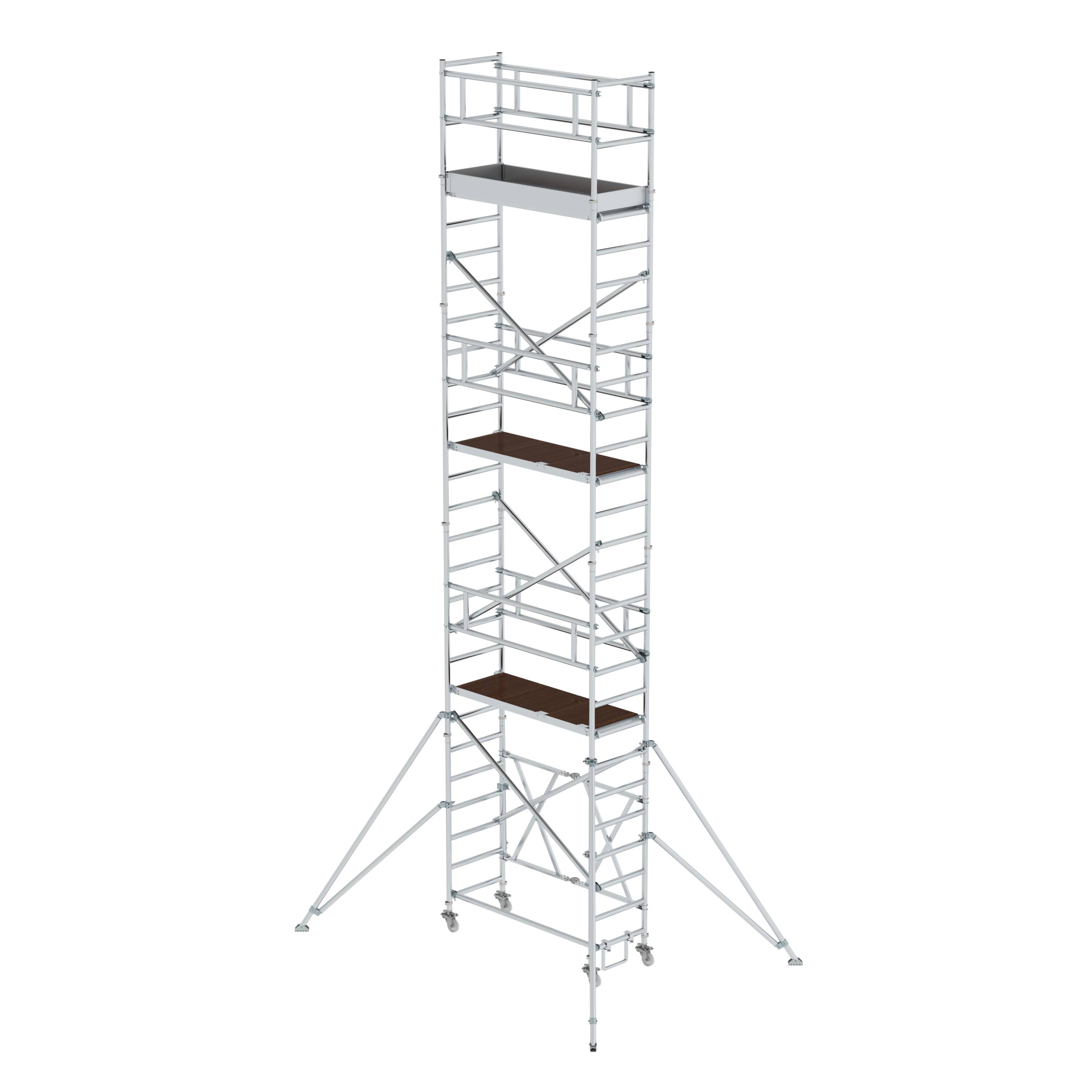 Klappgerüst 0,75 x 1,80 m mit Ausleger Plattformhöhe 6,80 m 115169 Klappgerüst 0,75 x 1,80 m mit Ausleger Plattformhöhe 6,80 m