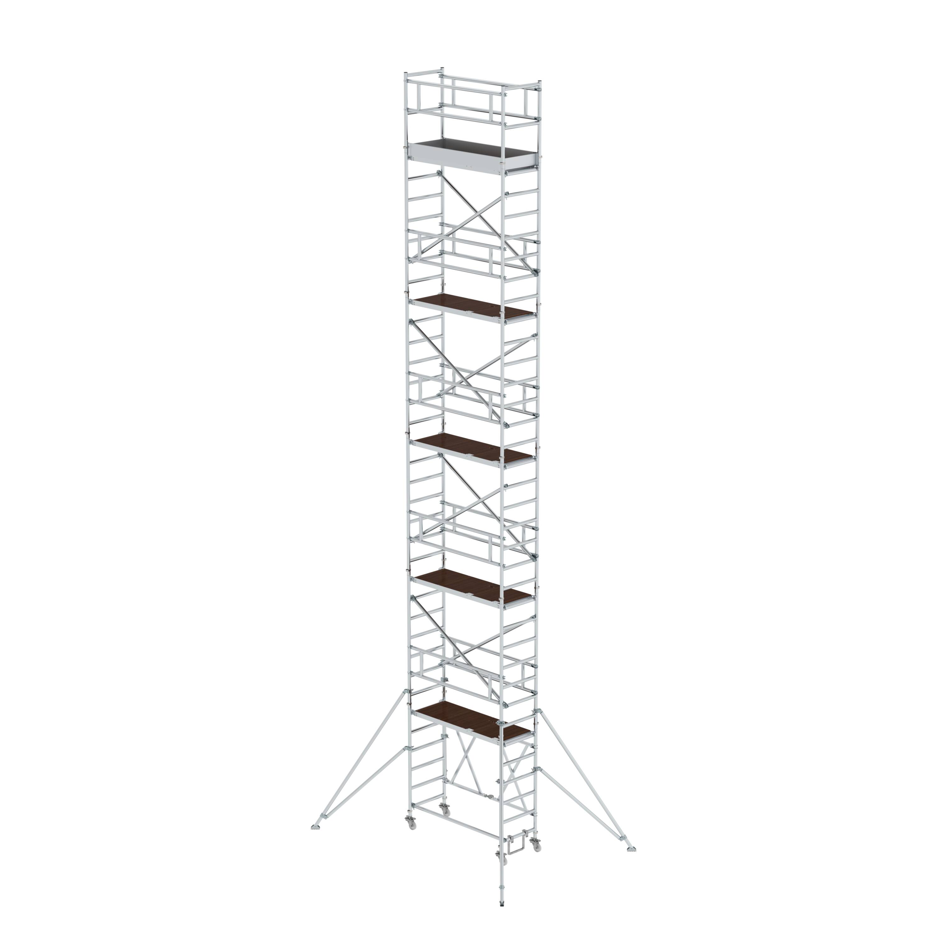 Klappgerüst 0,75 x 1,80 m mit Ausleger Plattformhöhe 9,80 m 115199 Klappgerüst 0,75 x 1,80 m mit Ausleger Plattformhöhe 9,80 m