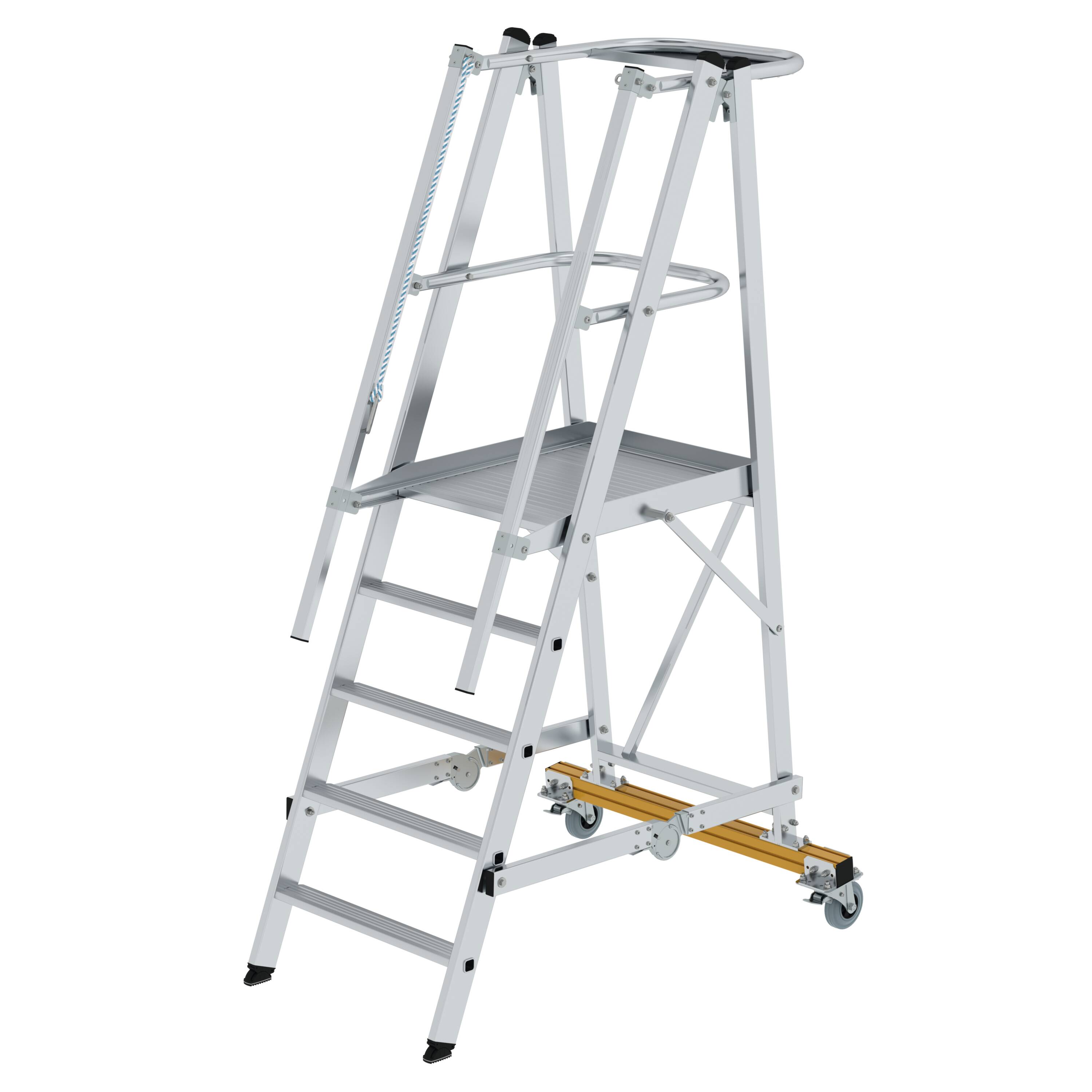 Plattformleiter klappbar und fahrbar 5 Stufen 52305 Plattformleiter klappbar und fahrbar 5 Stufen