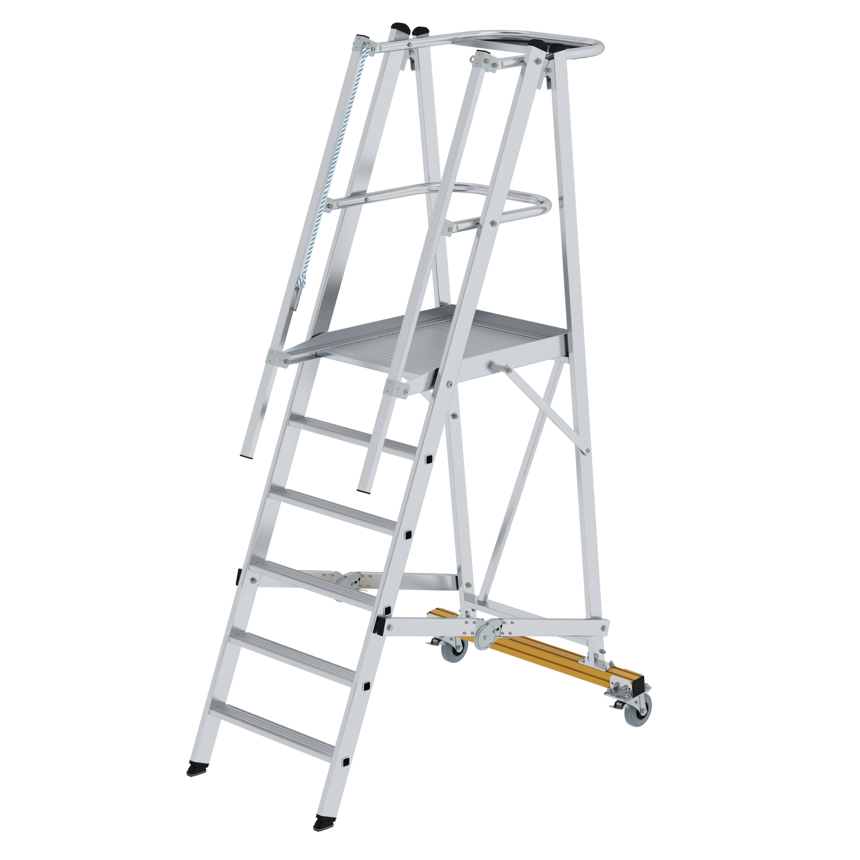 Plattformleiter klappbar und fahrbar 6 Stufen 52306 Plattformleiter klappbar und fahrbar 6 Stufen